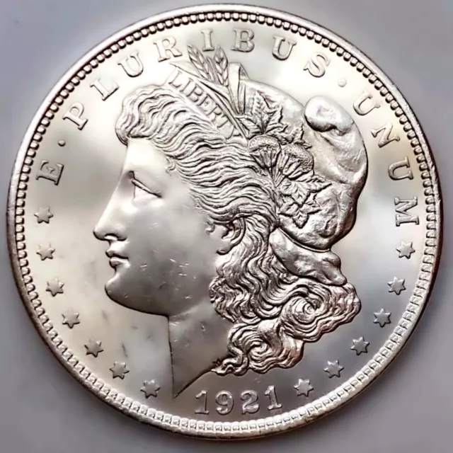 1921 Au/Unc Morgan Silver Dollar 90% $1 Coin Us #K726 1921 Au/Unc Morgan Silver Dollar 90% $1 Coin Us #K726