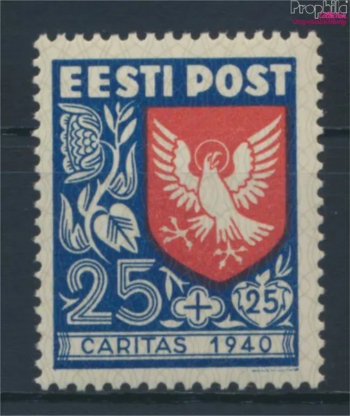Briefmarken Estland 1940 Mi 154 postfrisch(9280081