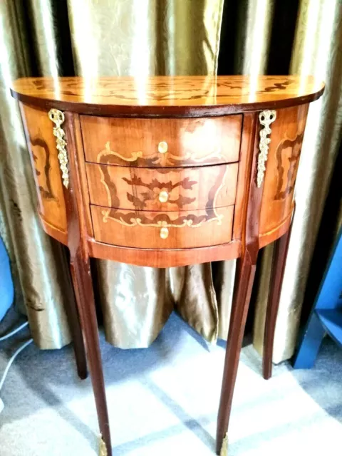Wunderschöne Konsole  Barock Still Telefontisch Tischkonsole mit Holzintarsien