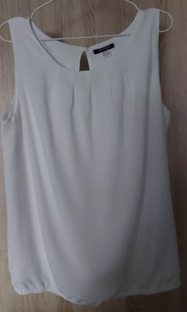 Damen Top Trägertop Trägershirt Bluse Weiß Esmara Gr. 38 / 40