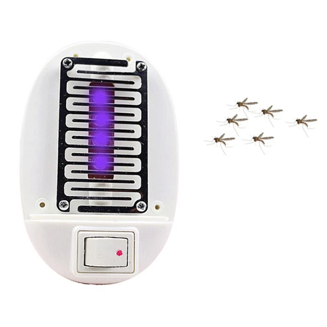 LED Electric Mosquito Fly Bug Insect Trap Zapper Killer Night Lamp USA Plug~HV