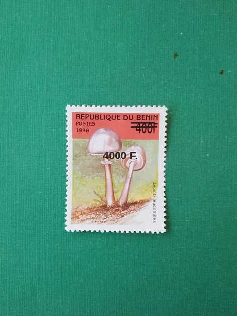 Bénin surchargé overprint 4000f sur 400f MNH neuf Champignon SANS Colis Postaux