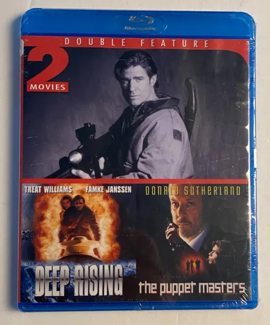 Deep Rising The Puppet Masters  New SEALED  Blu-ray Action Double Feature  RARE