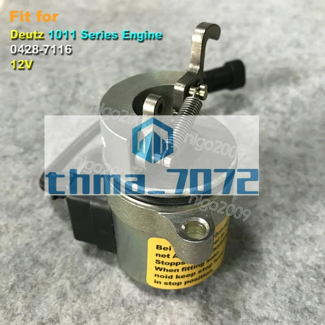 0428 7116 12V Fuel Shut Off Stop Solenoid 0428-7116 for Deutz 1011 Series Engine