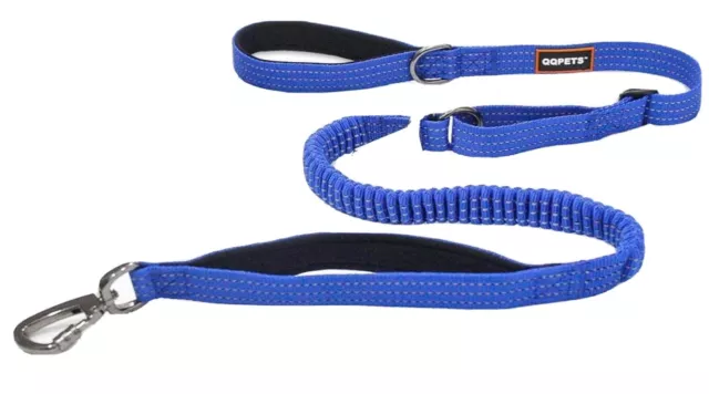 Bungee Dog Lead Shock Absorber Strong Anti Pull Leash 40" Soft Padded Handle