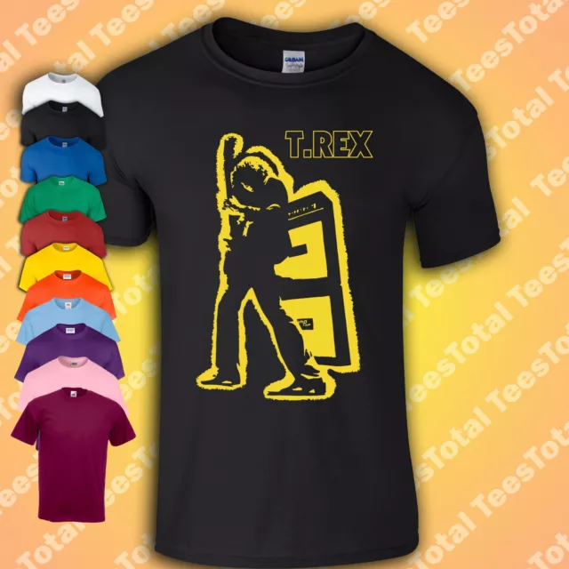 T Rex Marc Bolan Electric Warrior T-Shirt Tee | Tyrannosaurus Rex Mickey Finn