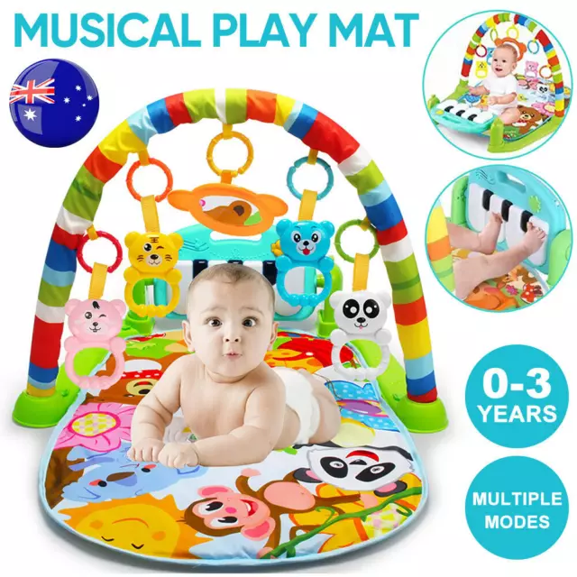 Baby Play Gym Mat Lullaby Toy Music Piano Activity Centre Floor Toys Kids Gift