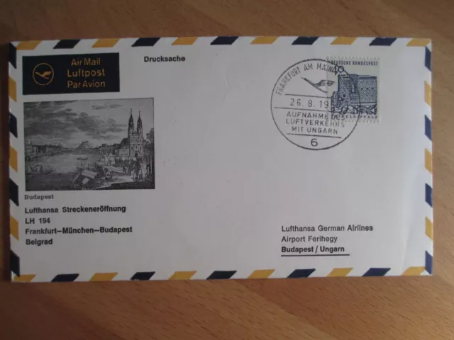 BRD Sammlung Lufthansa Erstflug Briefe 25 Scans