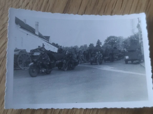 Wk2 foto wehrmacht Soldat Motorrad Krad Kradmelder Front