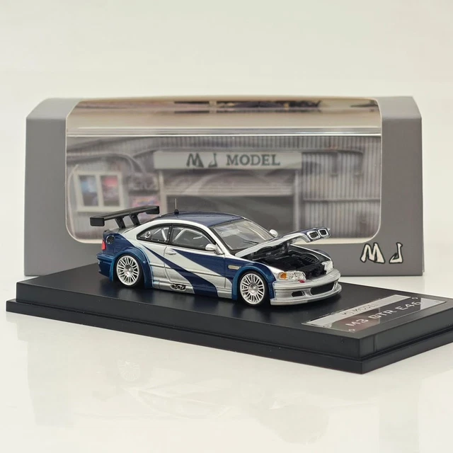 Horloge Miniature Voiture – BMW M3 E46 – Échelle 20x30 Cm – Noir