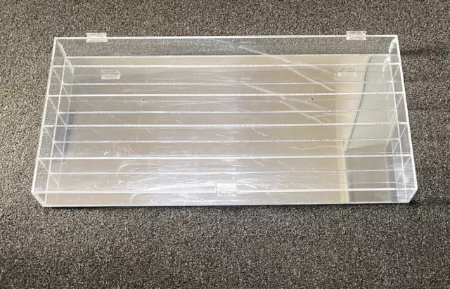 5 Shelf Mirrored Plastic Wall Mounted Display Case 32x16x3
