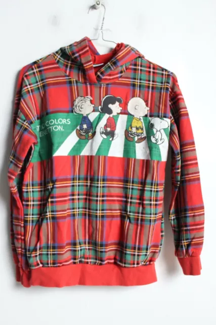 United Colors of Benetton PEANUTS Kids Tartan Hoodie - Age 11 12 Years (v-y3)