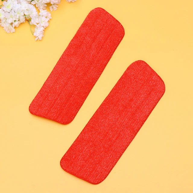 Almohadilla limpiaparabrisas para suelos de madera de microfibra fregona roja