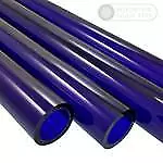 Pyrex Blue Color Glass Blowing Tubing 9mm x 2mm 4 Pieces 8" Long Free Shipping