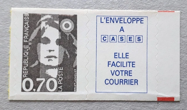 FRANCE Timbre adhésif carnet Marianne avec vignette N° Yvert 2873b ou 6b  -neuf 