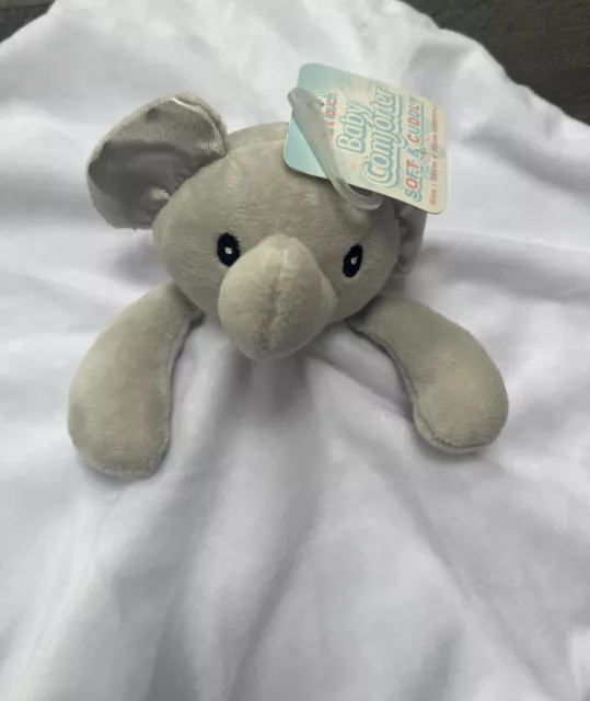 Soft Touch Elefant Baby Bettdecke (weiß & grau) - NEU mit Etikett