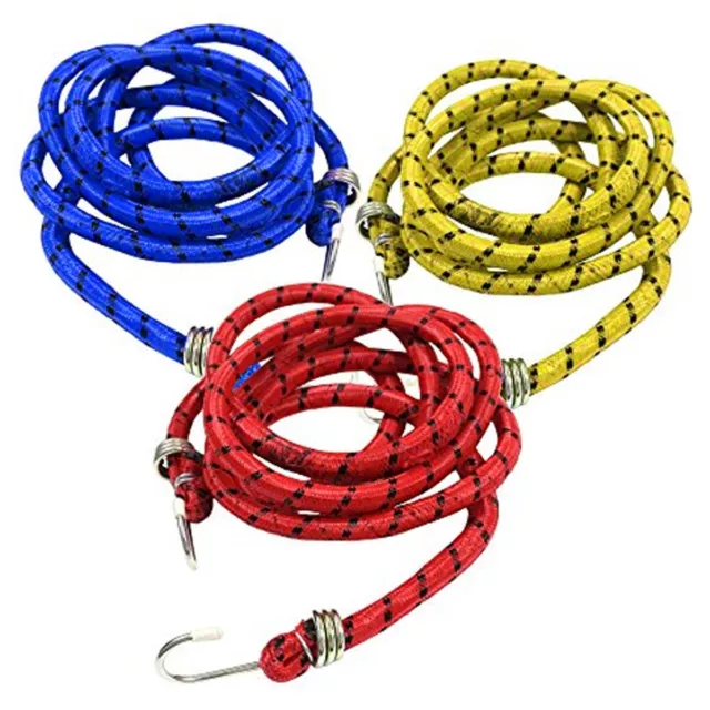 1.8M LONG BUNGEE CORD Strong Stretch Elastic Rope Hook Luggage Strap Tie  Down £6.79 - PicClick UK