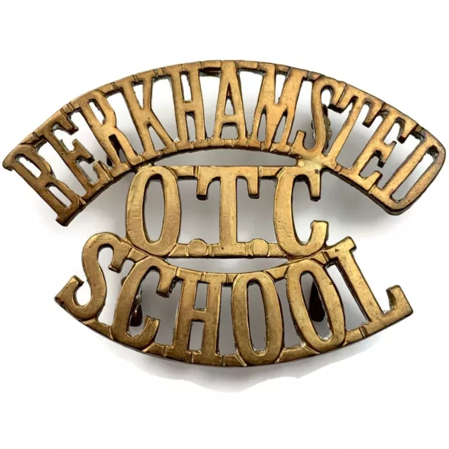 Berkhamsted School OTC Officers Training Corps College Shoulder Title Badge