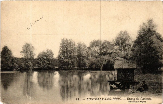 CPA AK FONTENAY-les-BRIIS - Etang du Chateau (488757)