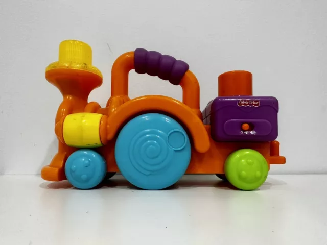 Fisher Price Peek A Boo Train Surprise Blocks Vintage Untested In Good Condition