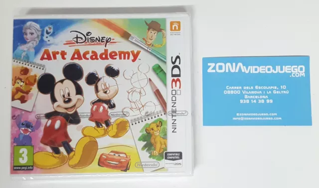 Disney Art Academy, Nintendo 3ds, Pal-Esp, Nuevo