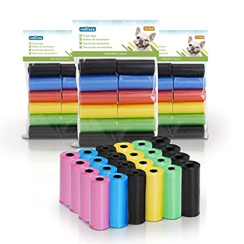 Nobleza Sac a crottes Chien Sacs biodégradables pour excréments de Chien. 108...