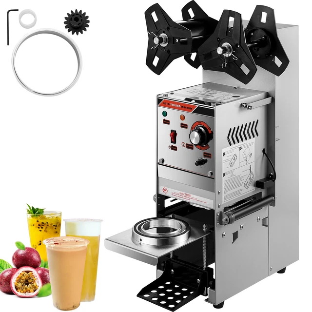 VEVOR BUBBLE TEA Sealing Machine SemiAutomatic Drinking Sealer Machine