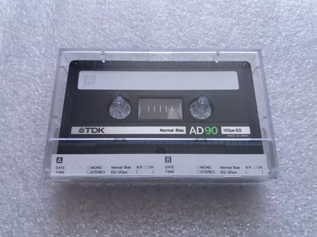 TDK AD 90 Reference Type I Audio Cassette Tape 1984