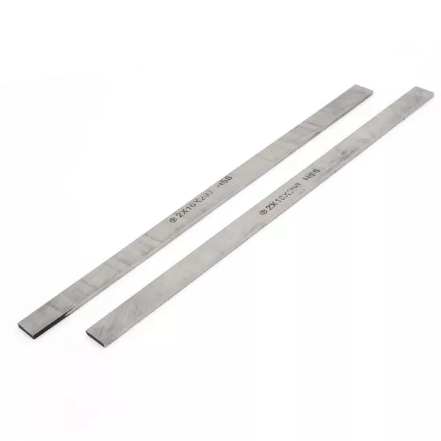 2mm x 10mm x 200mm Machinist Metal Cutting Lathe HSS Tool Bit 2 Pcs