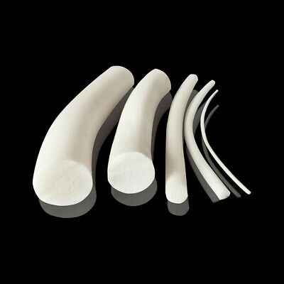 Silicone Rubber Cord O Ring Cord White Seal Foamed Sponge Dia 1mm 2mm 3mm ~ 20mm