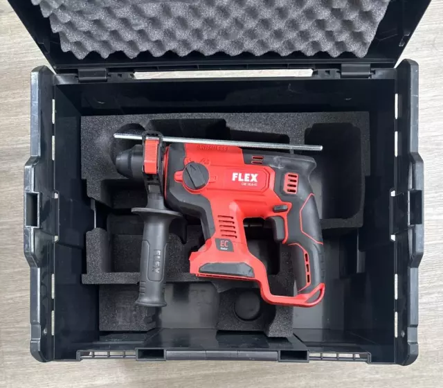 Flex 18V SDS-plus Akku Kombi Bohrhammer CHE 18.0-EC in L-Boxx  SOLO