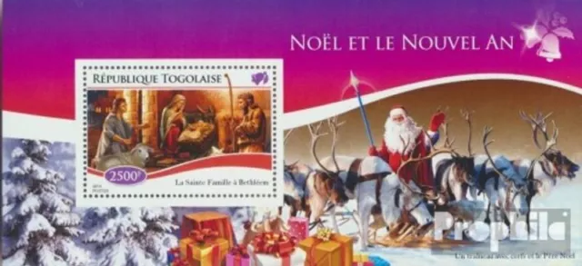 Briefmarken Togo 2014 Mi Block 1118 postfrisch Feiertage, Weihnachten