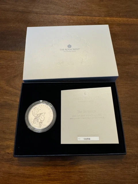 2021 The Britannia UK Premium Exclusive 1 Oz Brilliant Uncirculated BU Silver
