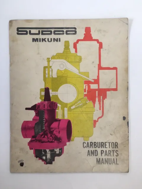 Sudco Mikuni Genuine OEM 1975 Carburetor And Parts Manual Volume I
