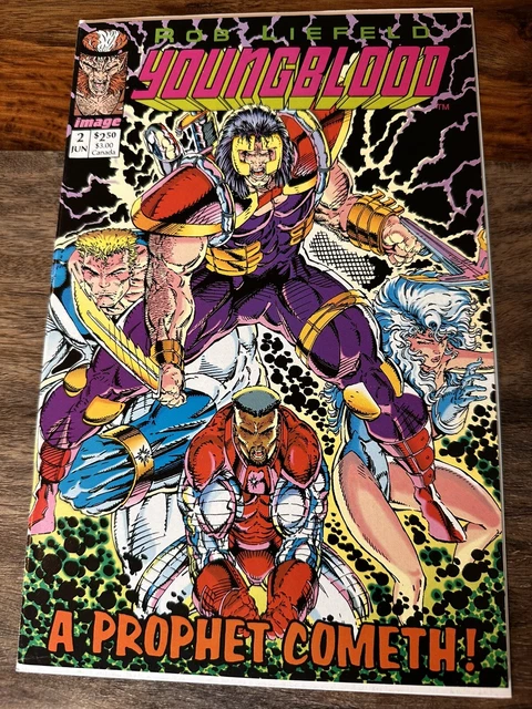 Youngblood #2 Image Comics Pink Logo Variant 1992 1st App Appearance Prophet