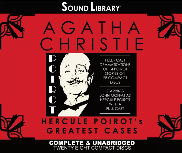 Hercule Poirot's Greatest Cases - Agatha Christie – Unabridged Audiobook - 28CDs