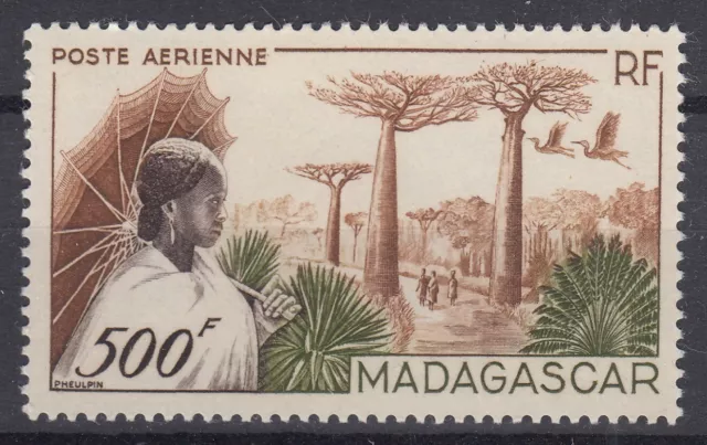 Timbre Madagascar Poste Aerienne Baobab N° 73 Neuf ** Gomme Sans Charniere