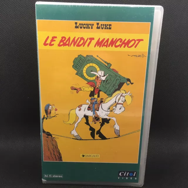 LUCKY LUKE - cassette video VHS LE BANDIT MANCHOT - neuve scelle ✅
