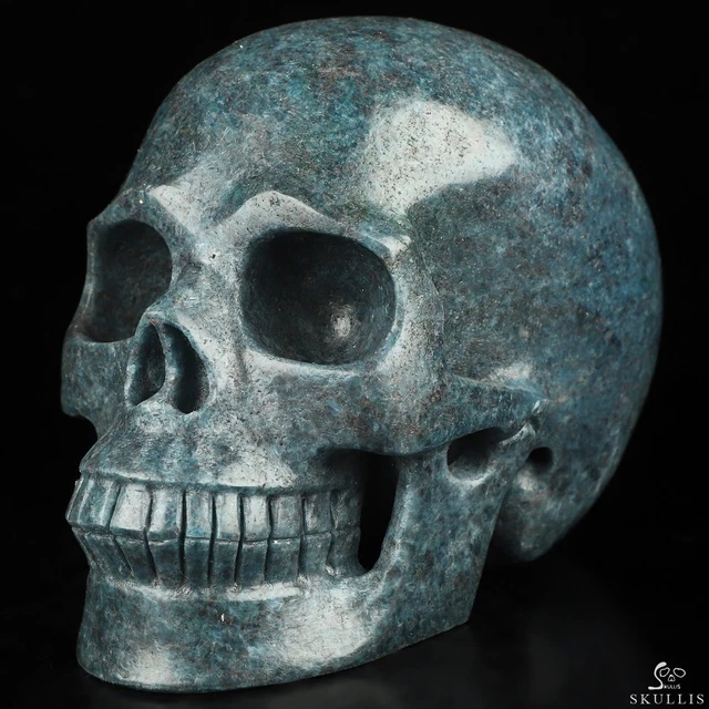 5.0" Ruby Kyanite Hand Carved Crystal Skull, Realistic, Crystal Healing 5.0" Ruby Kyanite Hand Carved Crystal Skull, Realistic, Crystal Healing