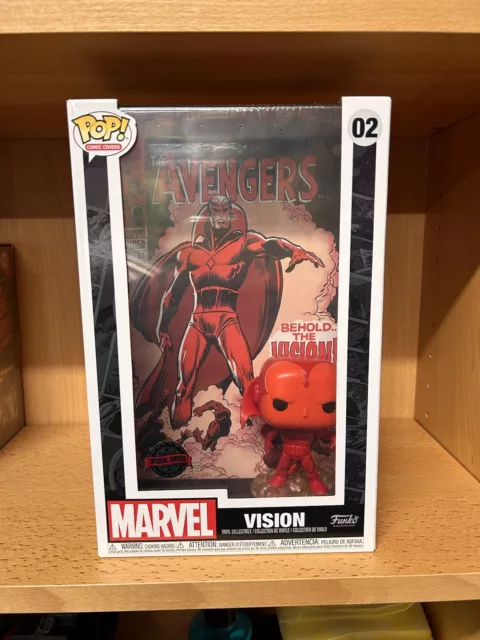Funko Pop  The Avengers Behold The Vision Pop! Comic Covers Vinyl Figure