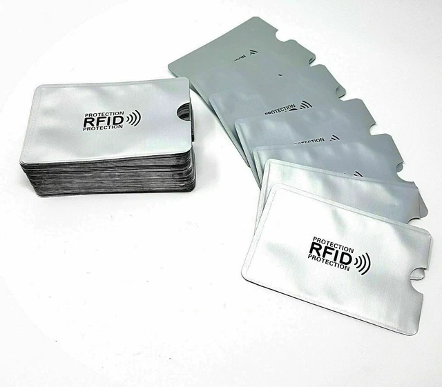RFID BANK CARD Blocking Contactless Debit Credit Protector Sleeve U6C