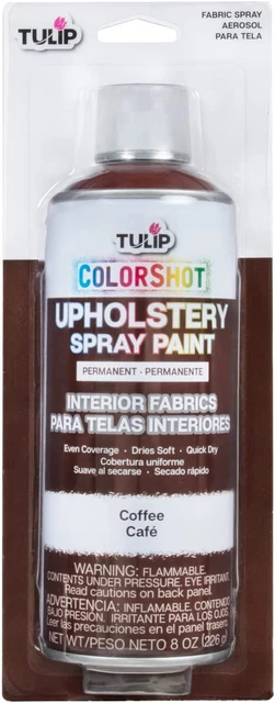 Tulip Colorshot Instant Fabric Color Interior Upholstery Spray 8 Oz - Coffee