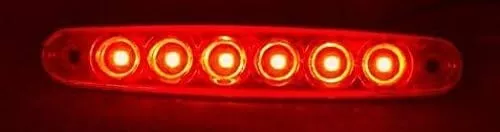 4x Seite Marker Heck LED Lichter Lampen Rot 24 V Anhänger Lkw für Iveco Mann DAF 2