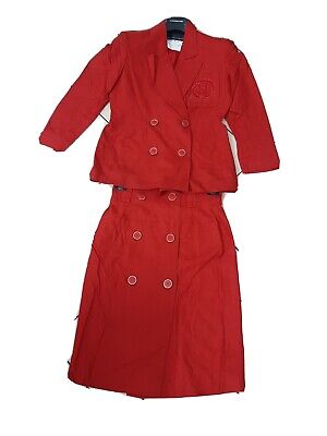 Byblos Byblos tailleur jacket giacca woman completo tg 42 dress donna gonna nero retro 