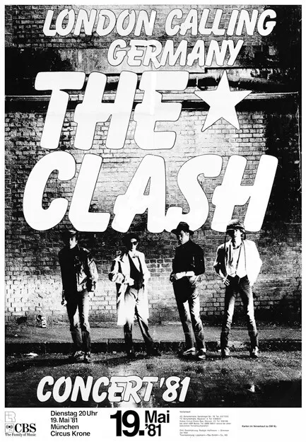 The Clash. London Calling Germany 1981   Poster