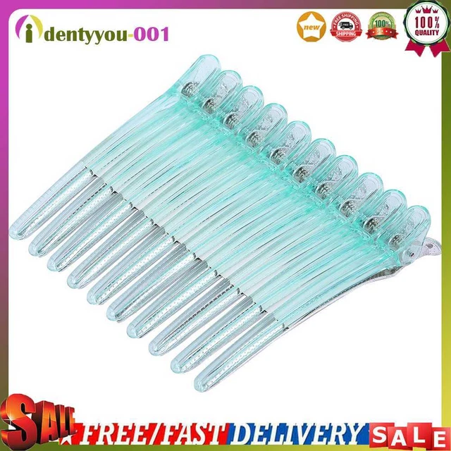 Abrazadera seccional de acero inoxidable Springlinges 10 piezas clips para el cuidado del cabello