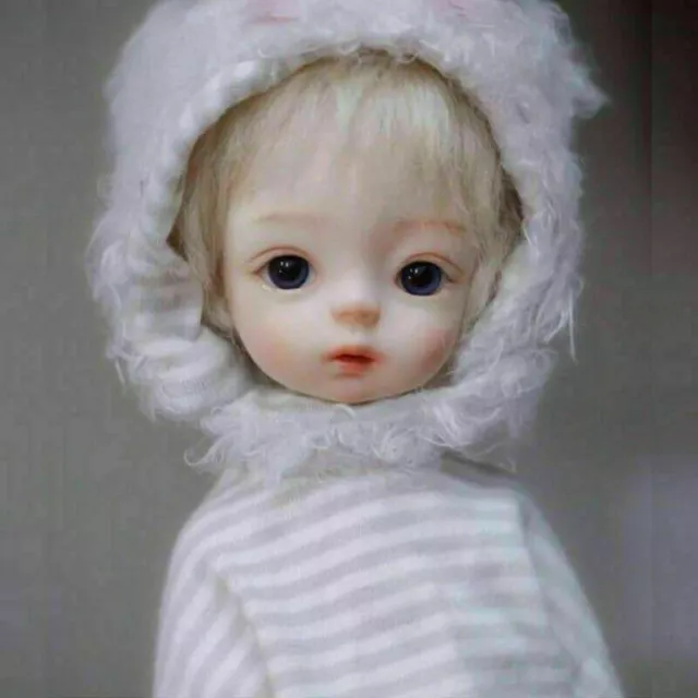 Cute 1/6 BJD Doll Girl Boy Nude Bare Ball Jointed Body Eyes Face Makeup GIFT Toy