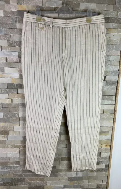 Polo Ralph Lauren women’s size 12 linen striped trousers