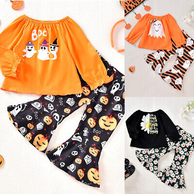 My First Halloween Newborn Baby Boys Girls Romper Jumpsuit Pants Clothes Outfit