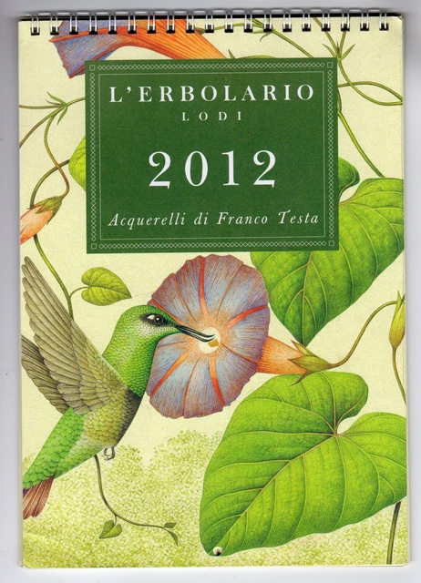 Calendario L'ERBOLARIO 2012 acquerelli di Franco Testa
